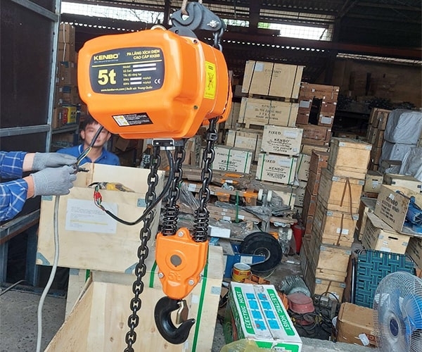 Pa lăng xích điện di chuyển Kenbo 5 tấn 6m KKBB05-02 380V