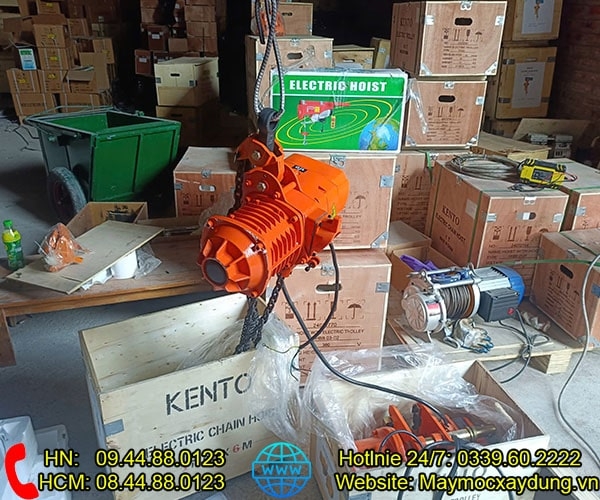 Pa lăng xích điện di chuyển 1 tấn 6m HHBB01-02 380V