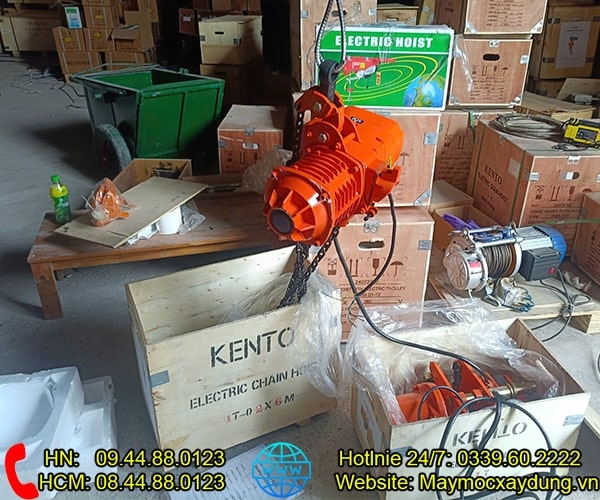 Pa lăng xích điện di chuyển 1 tấn 6m HHBB01-02 380V