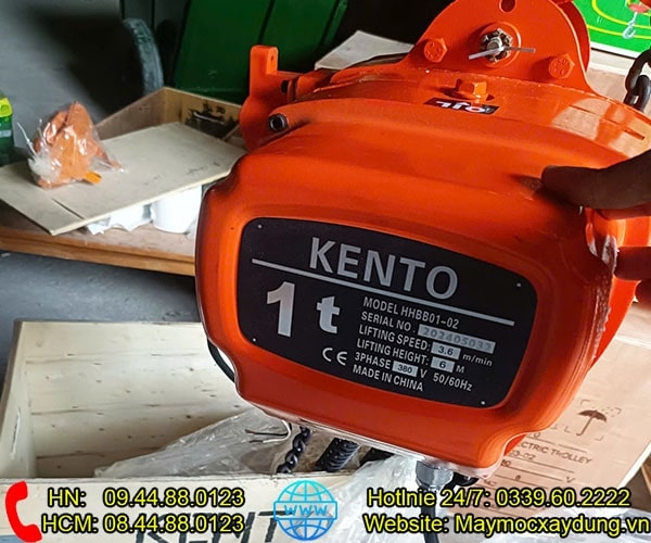 Pa lăng xích điện di chuyển 1 tấn 6m HHBB01-02 380V