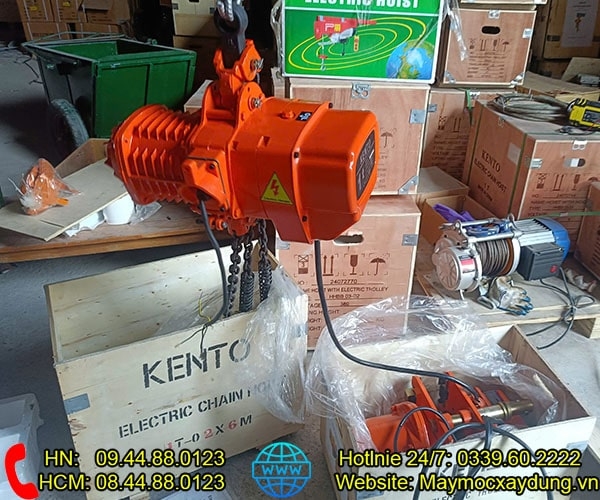 Pa lăng xích điện di chuyển 1 tấn 6m HHBB01-02 380V