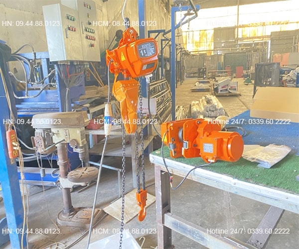 Pa lăng xích điện di chuyển 1 tấn 6m HHBB01-02 380V