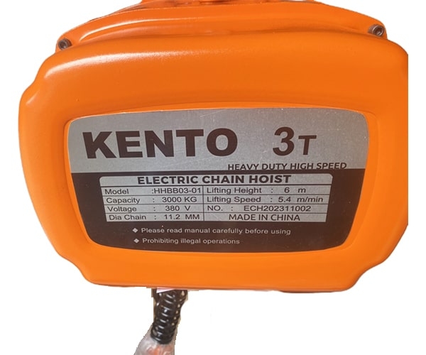 Pa lăng xích điện di chuyển 3 tấn 6m HHBB03-02 380V
