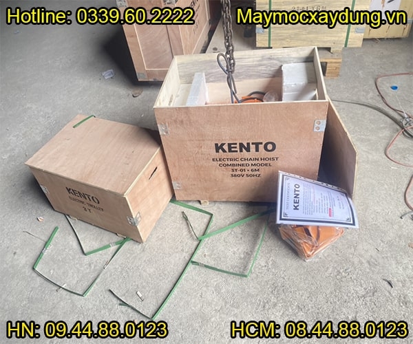 Pa lăng xích điện di chuyển Kento 5 tấn 6m HHBB05-02 380V