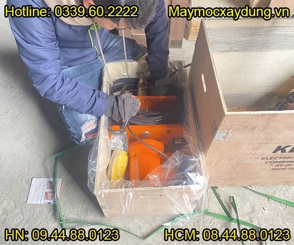 Pa lăng xích điện di chuyển 3 tấn 6m HHBB03-01 380V