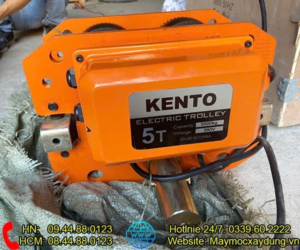 Pa lăng xích điện di chuyển Kento 5 tấn 9m HHBB05-02 380V