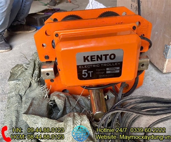 Pa lăng xích điện di chuyển Kento 5 tấn 9m HHBB05-02 380V