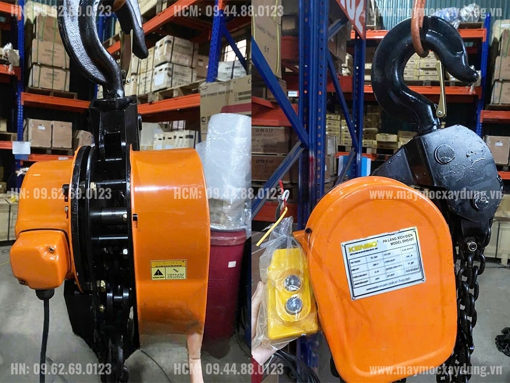 Pa lăng xích điện Kenbo 10 tấn 5m DHS10 380V