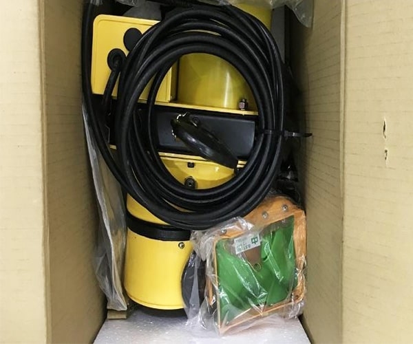 Pa lăng xích điện cố định Kio Winch 1 tấn 6m CW1000 380V