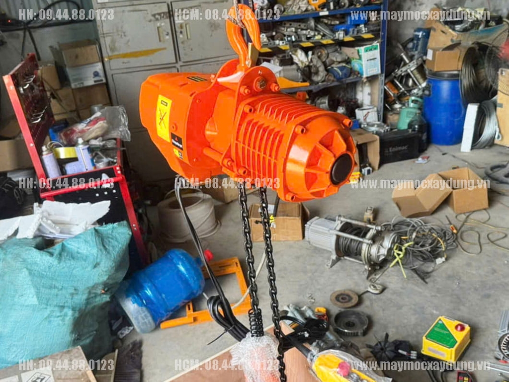 Pa lăng xích điện cố định 1 tấn 6m HHBB01-01 380V