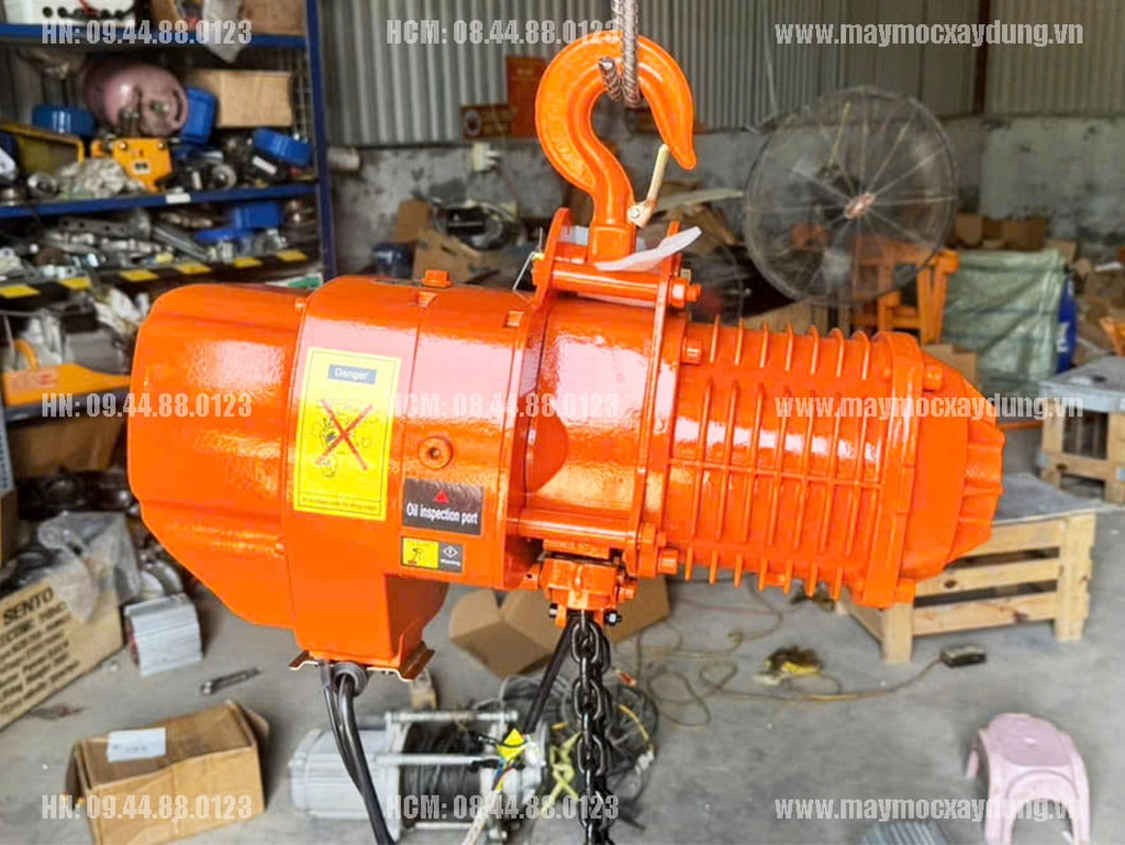 Pa lăng xích điện cố định 1 tấn 6m HHBB01-01 380V