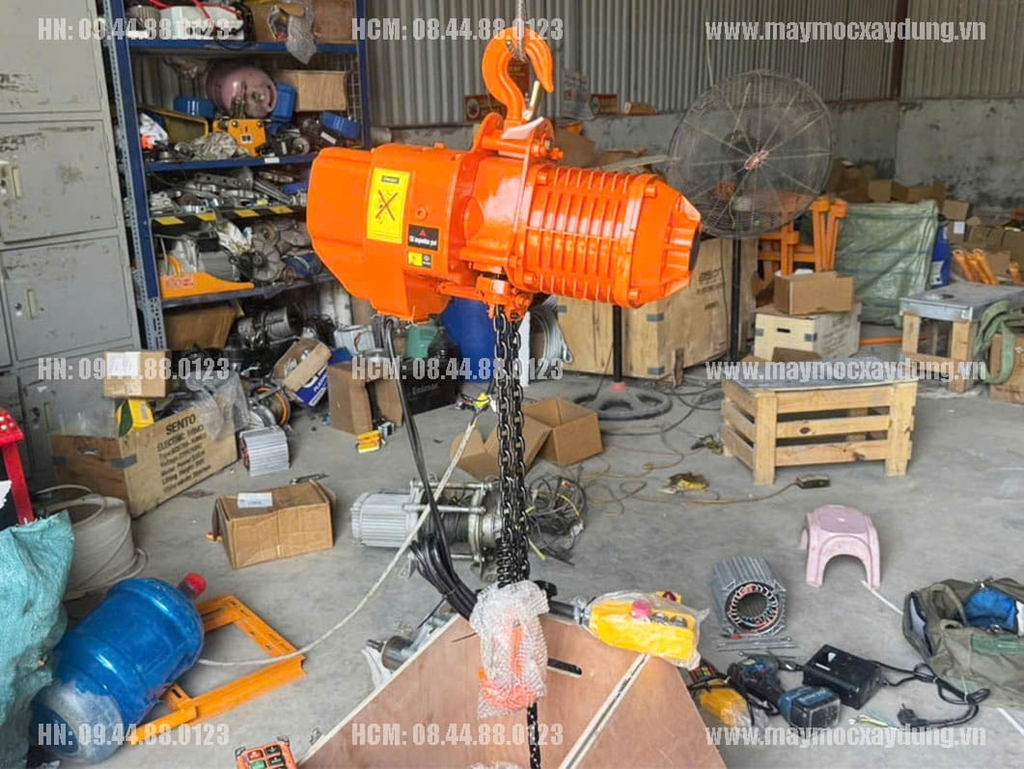 Pa lăng xích điện cố định 1 tấn 6m HHBB01-01 380V