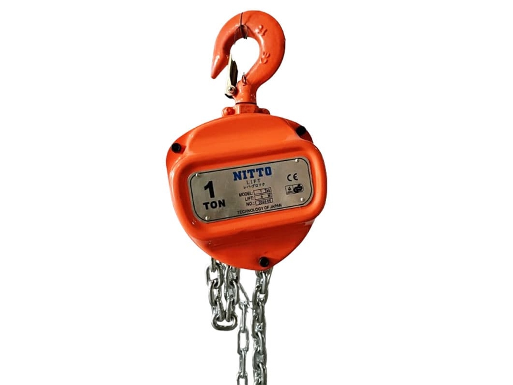 Pa lăng xích kéo tay Nitto 1 tấn 5m