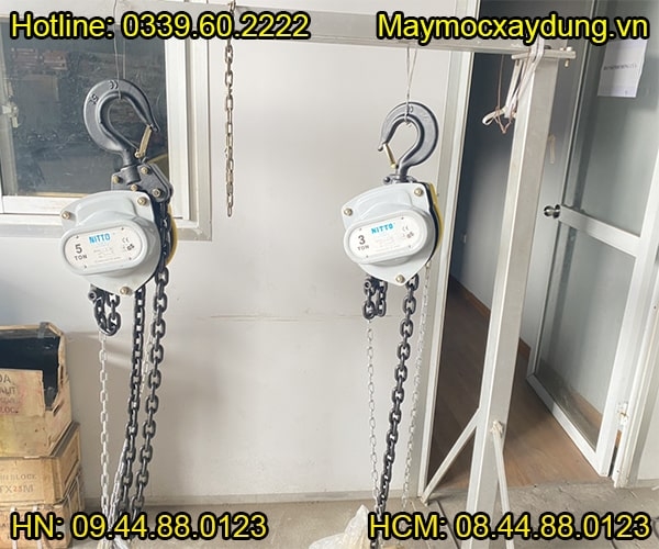 Pa lăng xích kéo tay Nitto 3 tấn 5m