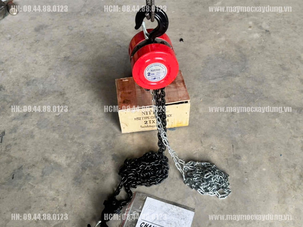 Pa lăng xích kéo tay Nitto HSZ 2 tấn 5m