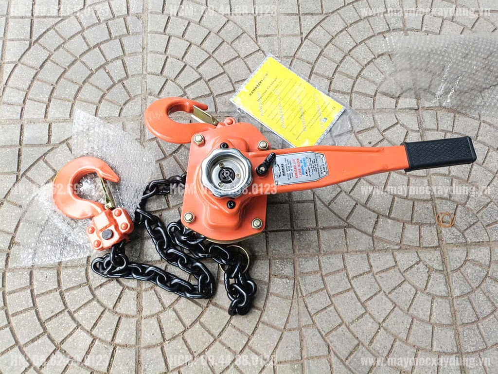 Pa lăng xích lắc tay Kawasaki 3 tấn 1.5m