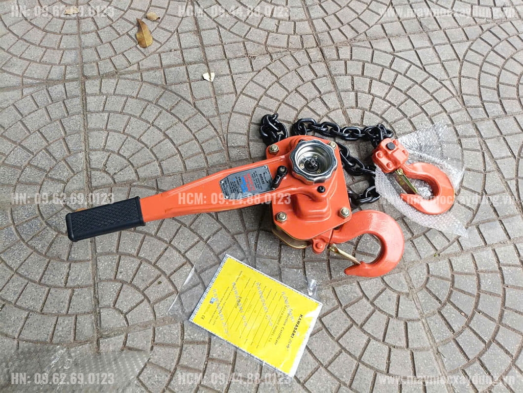 Pa lăng xích lắc tay Kawasaki 3 tấn 1.5m
