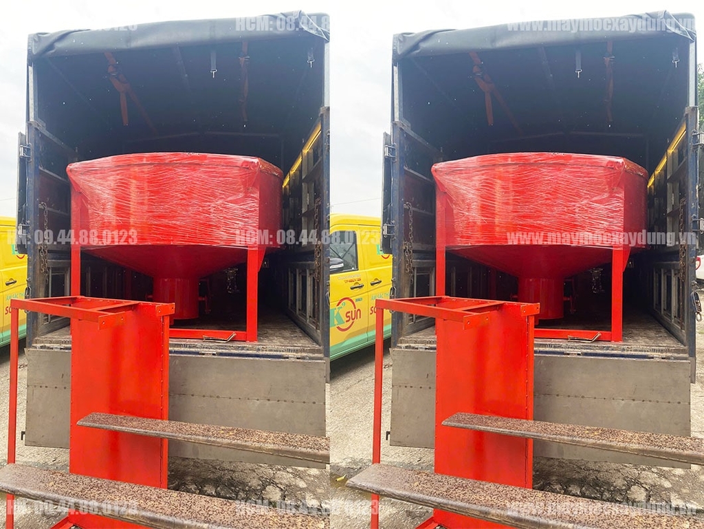 Phễu đổ bê tông 1 khối chân thấp