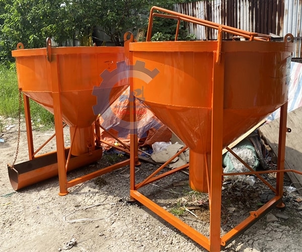 Phễu đổ bê tông 2 Khối