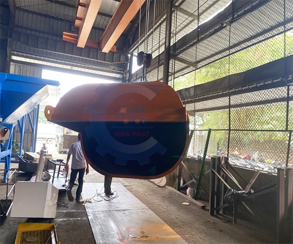 Phễu đổ bê tông nằm ngang 2m3