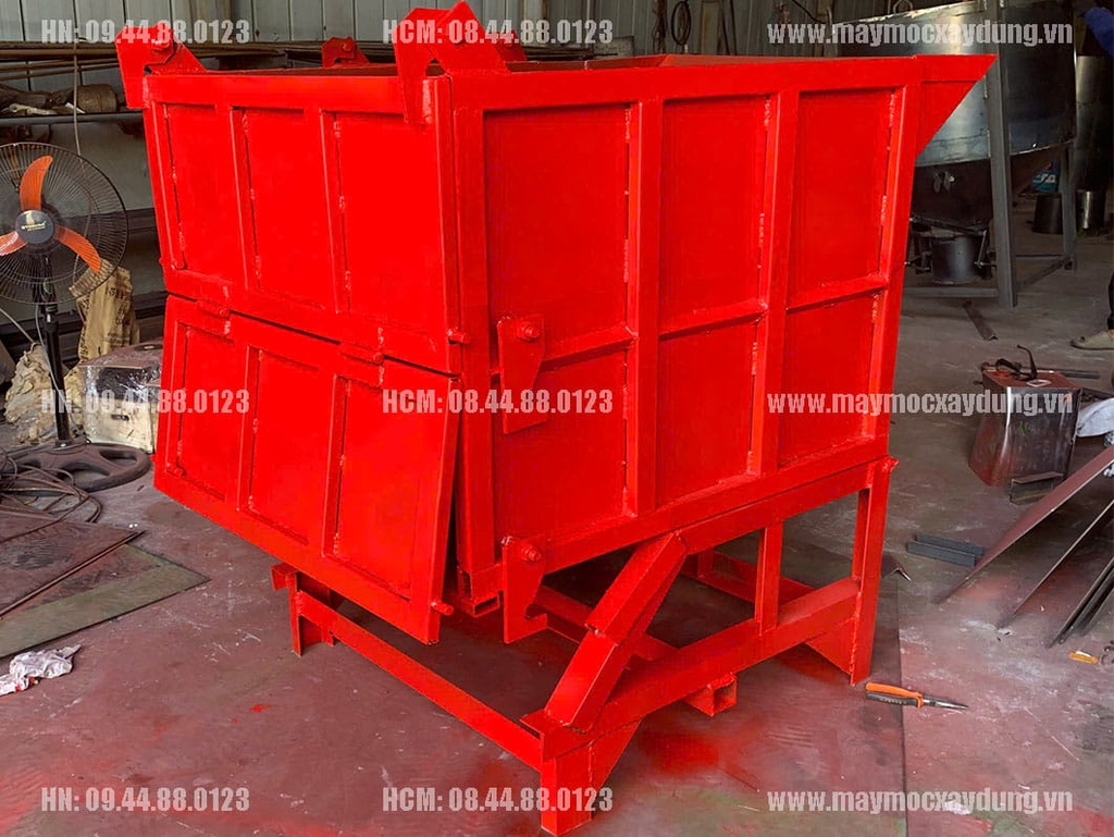 Thùng vận chuyển bê tông 1 khối