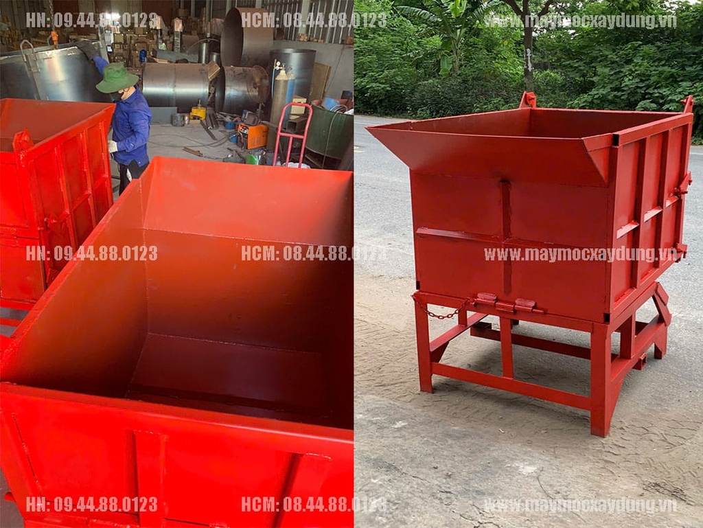 Thùng vận chuyển bê tông 1 khối