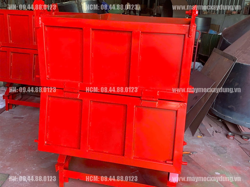 Thùng vận chuyển bê tông 1 khối