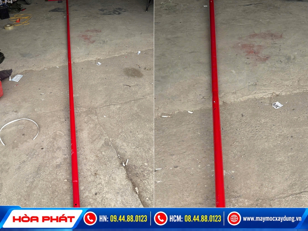 Thước gạt bê tông chạy pin cầm tay Hòa Phát (Thước cán phẳng sàn)
