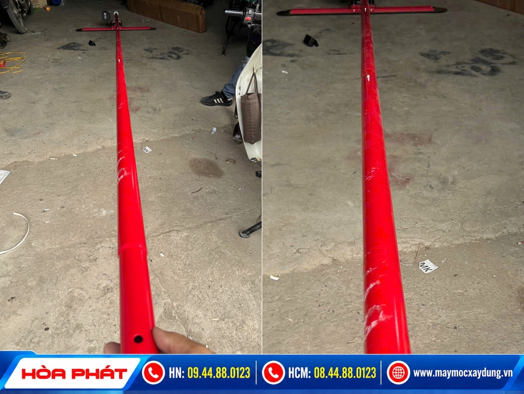 Thước gạt bê tông chạy pin cầm tay Hòa Phát (Thước cán phẳng sàn)