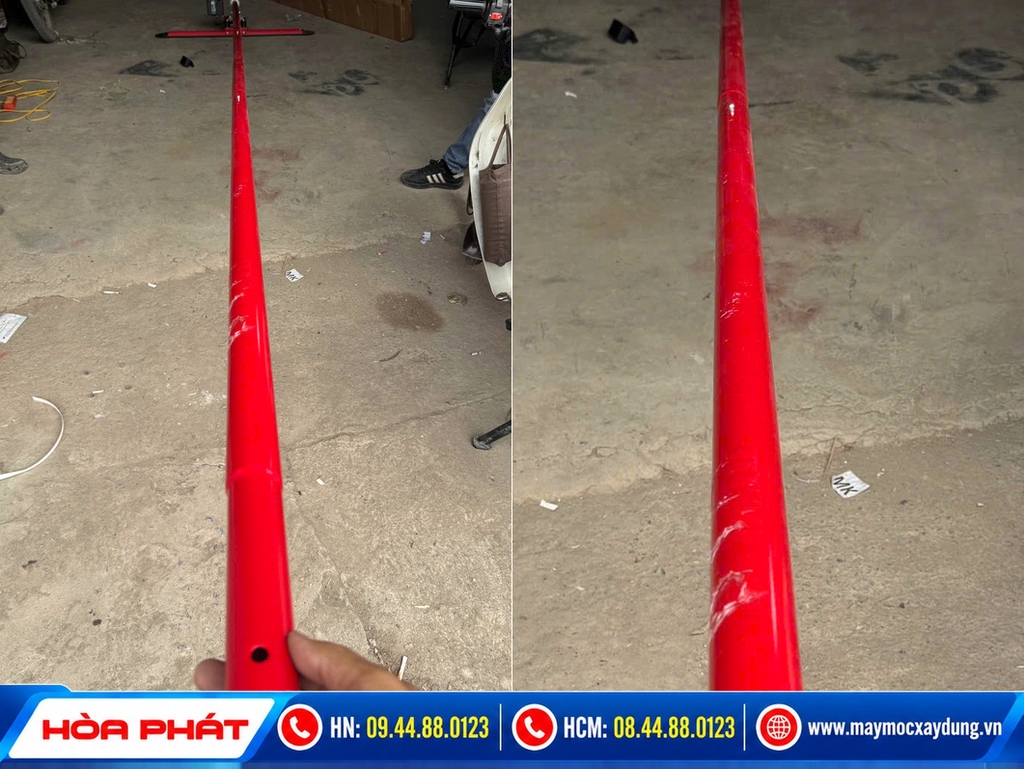 Thước gạt bê tông chạy pin cầm tay Hòa Phát (Thước cán phẳng sàn)