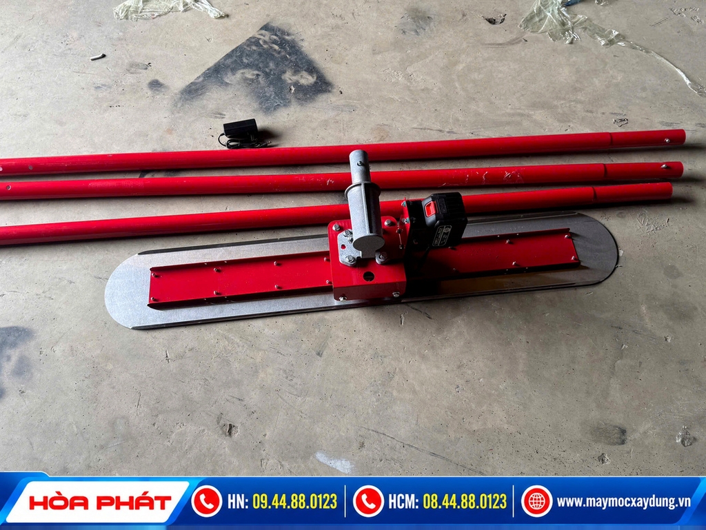 Thước gạt bê tông chạy pin cầm tay Hòa Phát (Thước cán phẳng sàn)
