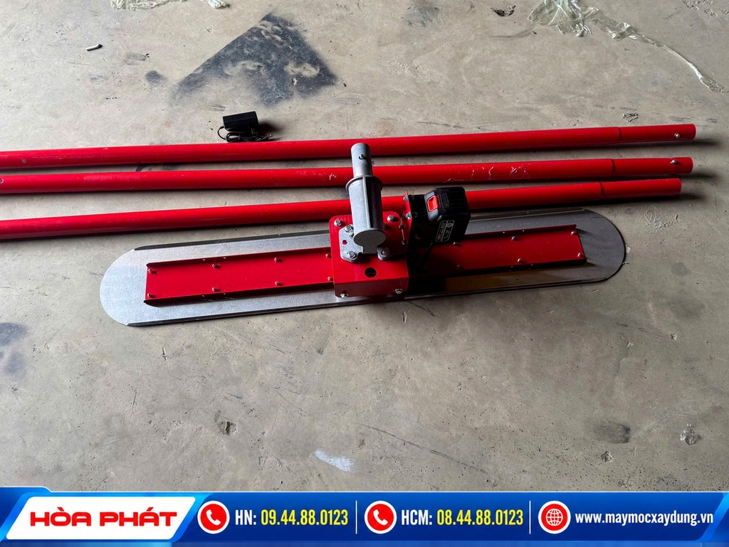 Thước gạt bê tông chạy pin cầm tay Hòa Phát (Thước cán phẳng sàn)