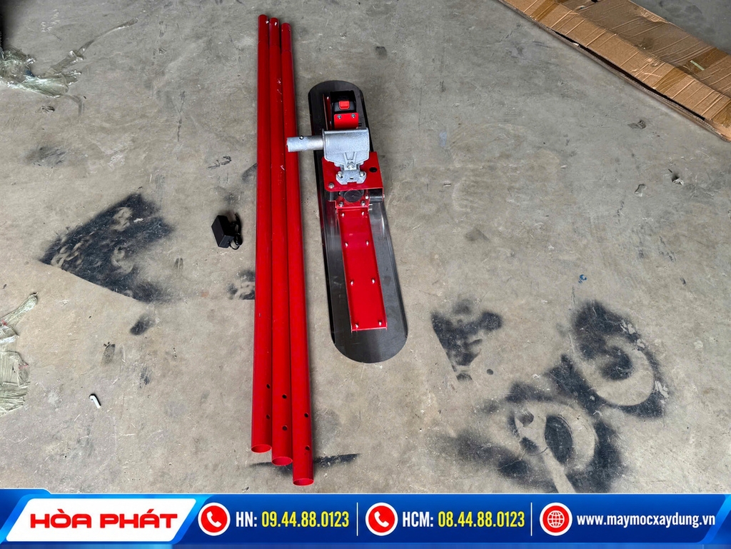 Thước gạt bê tông chạy pin cầm tay Hòa Phát (Thước cán phẳng sàn)