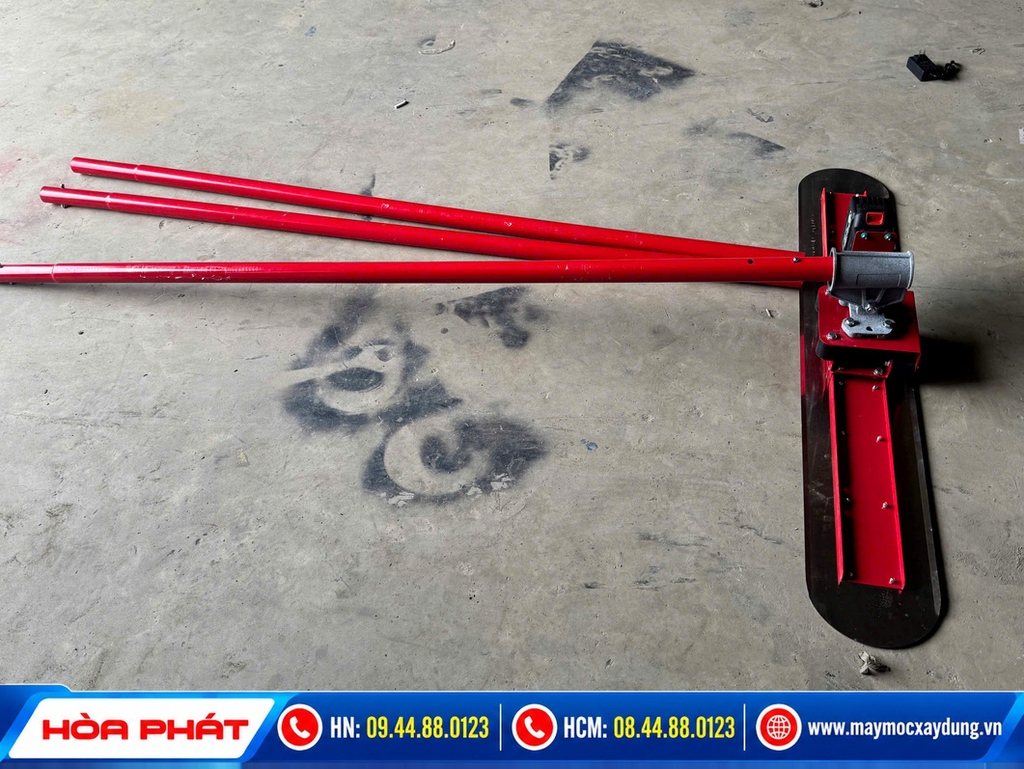 Thước gạt bê tông chạy pin cầm tay Hòa Phát (Thước cán phẳng sàn)