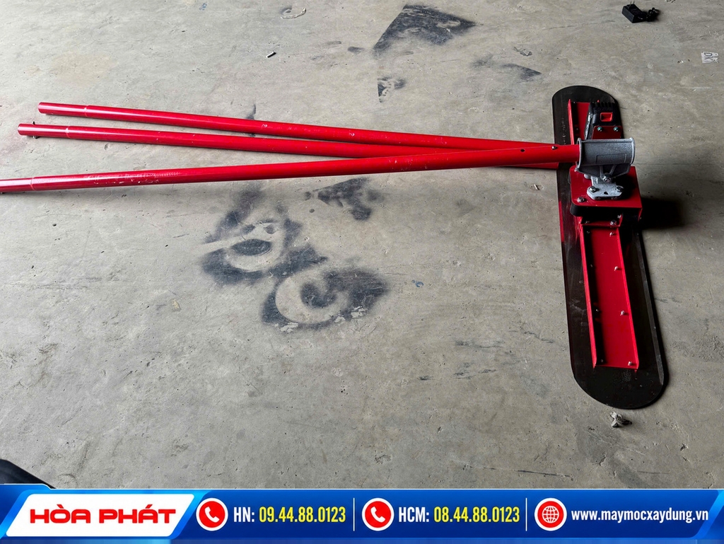 Thước gạt bê tông chạy pin cầm tay Hòa Phát (Thước cán phẳng sàn)