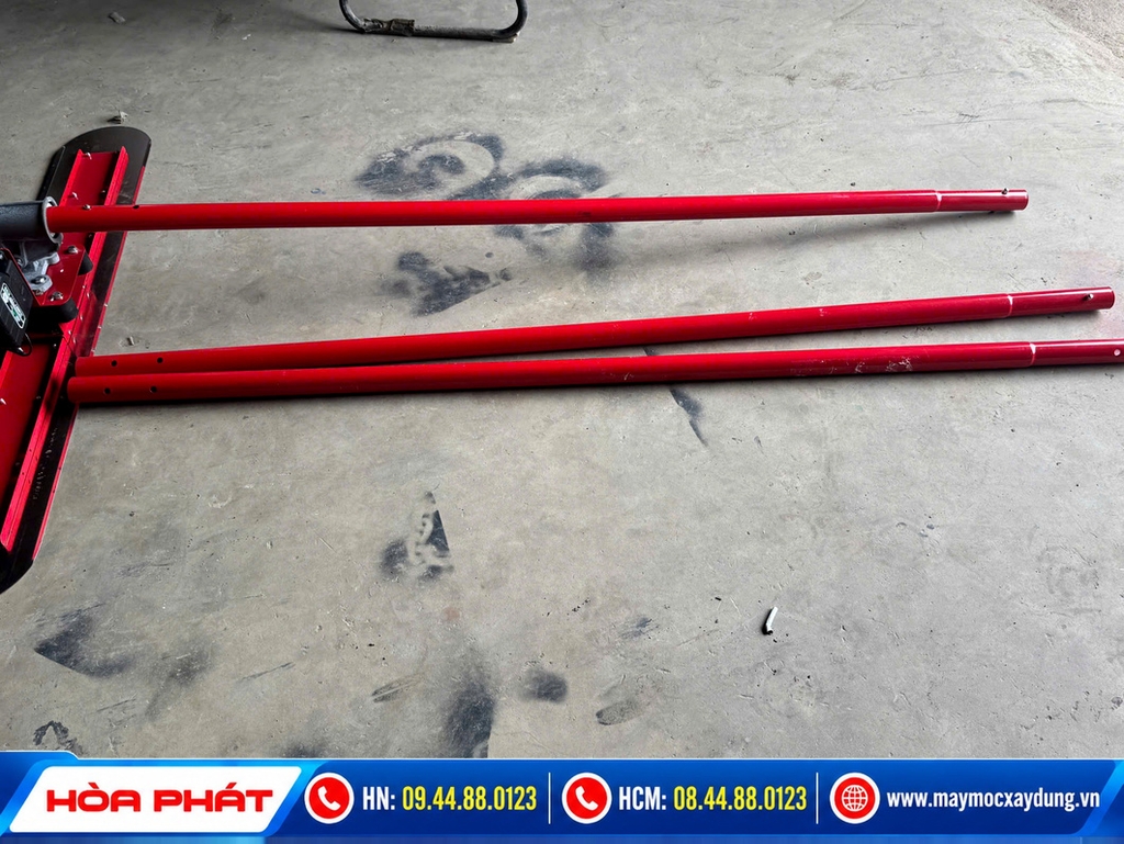 Thước gạt bê tông chạy pin cầm tay Hòa Phát (Thước cán phẳng sàn)