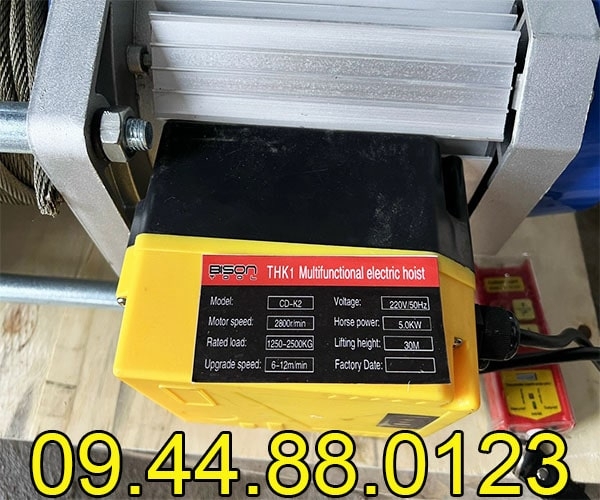 Tời điện đa năng Bison KCD1250-2500 30m 220V