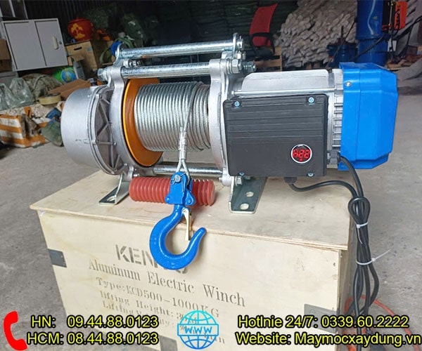 Tời điện đa năng Kento KCD500-1000 220V 30m 30 mét/phút