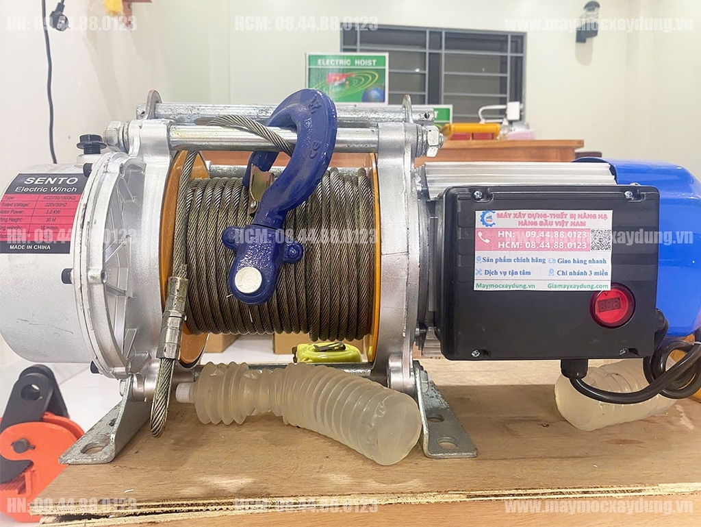 Tời điện đa năng Sento KCD750-1500 220V 60m 16 mét/phút