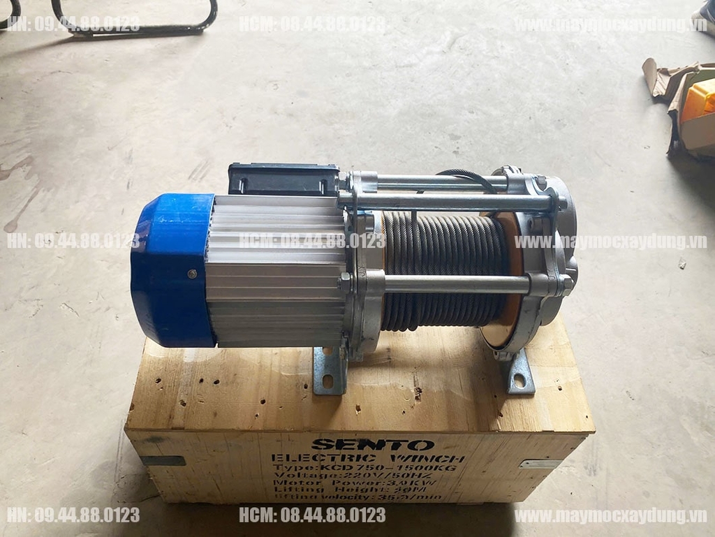 Tời điện đa năng Sento KCD750-1500 220V 60m 35 mét/phút