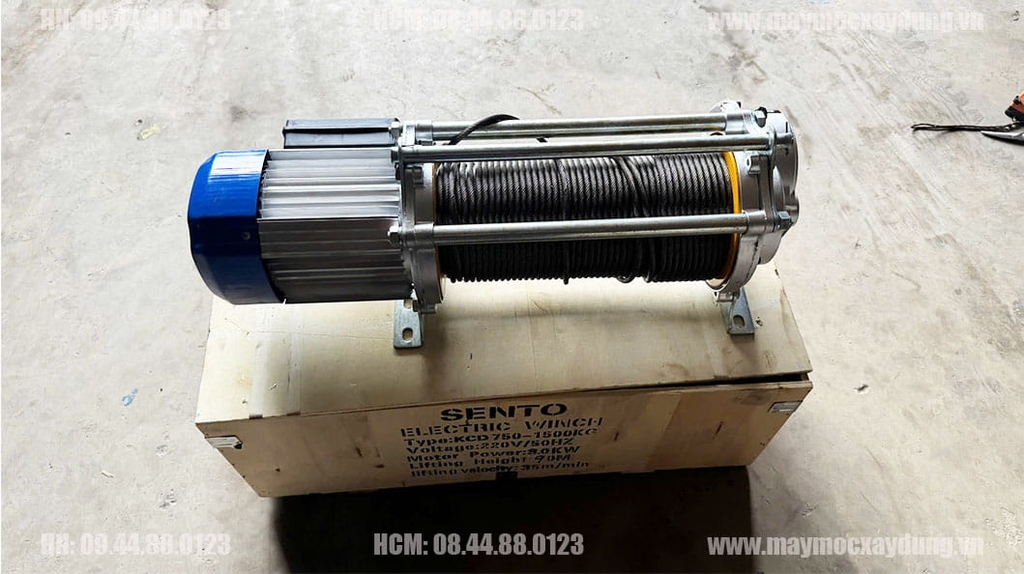 Tời điện đa năng Sento KCD750-1500 220V 90m 35 mét/phút