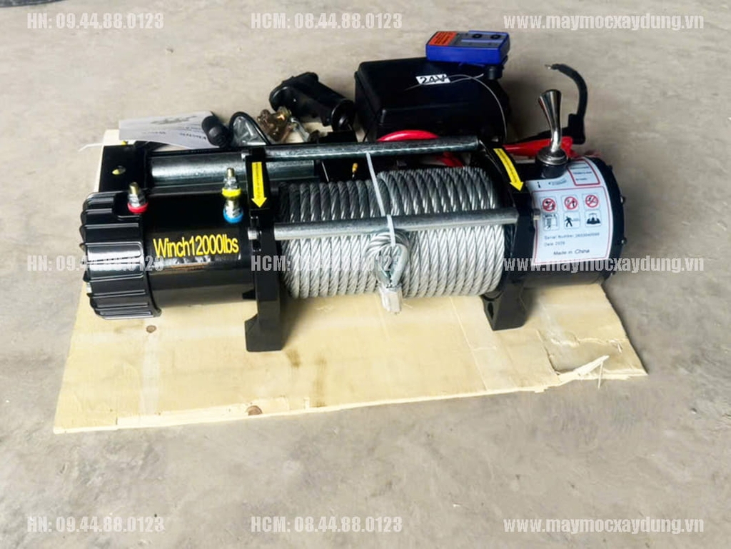 Tời điện kéo xe 12V 12000LBS