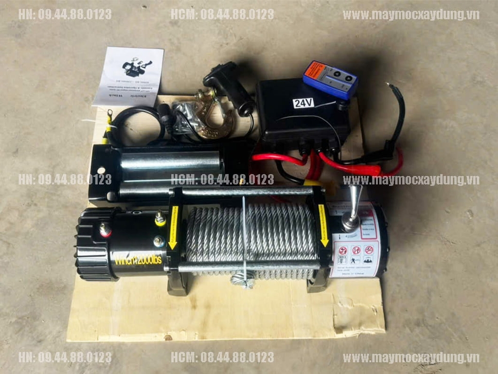 Tời điện kéo xe 12V 12000LBS