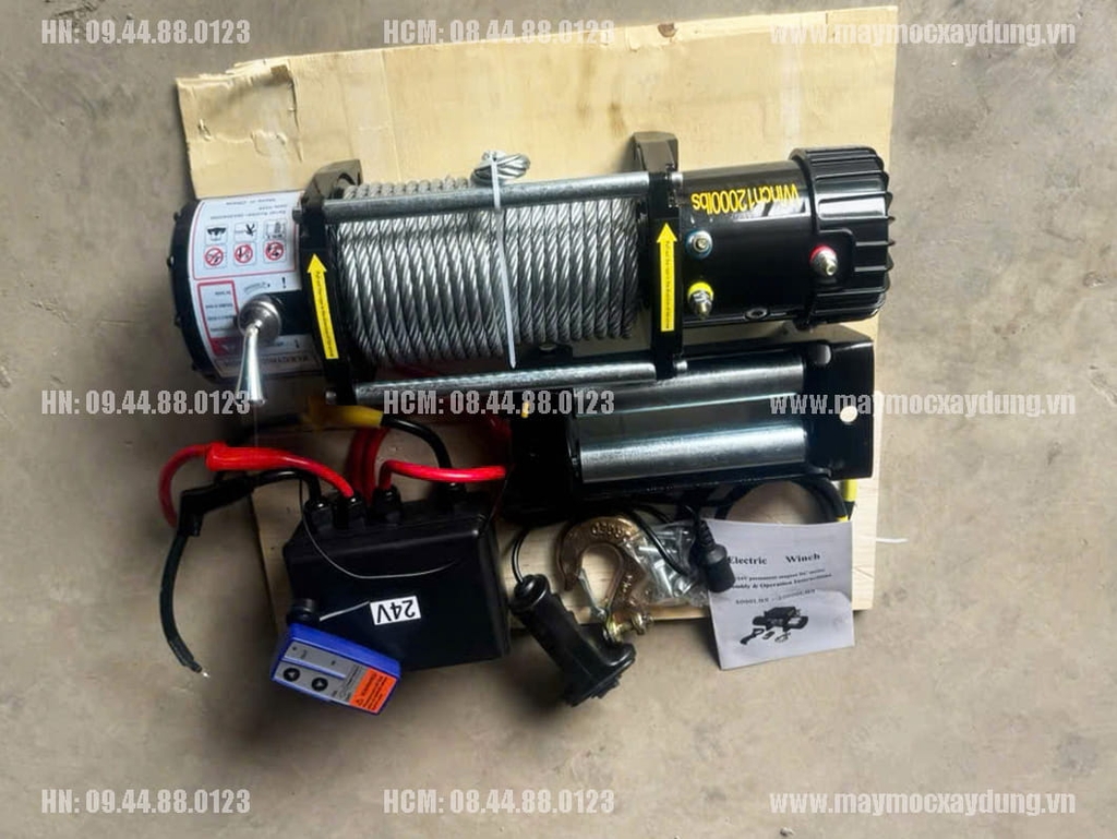 Tời điện kéo xe 12V 12000LBS