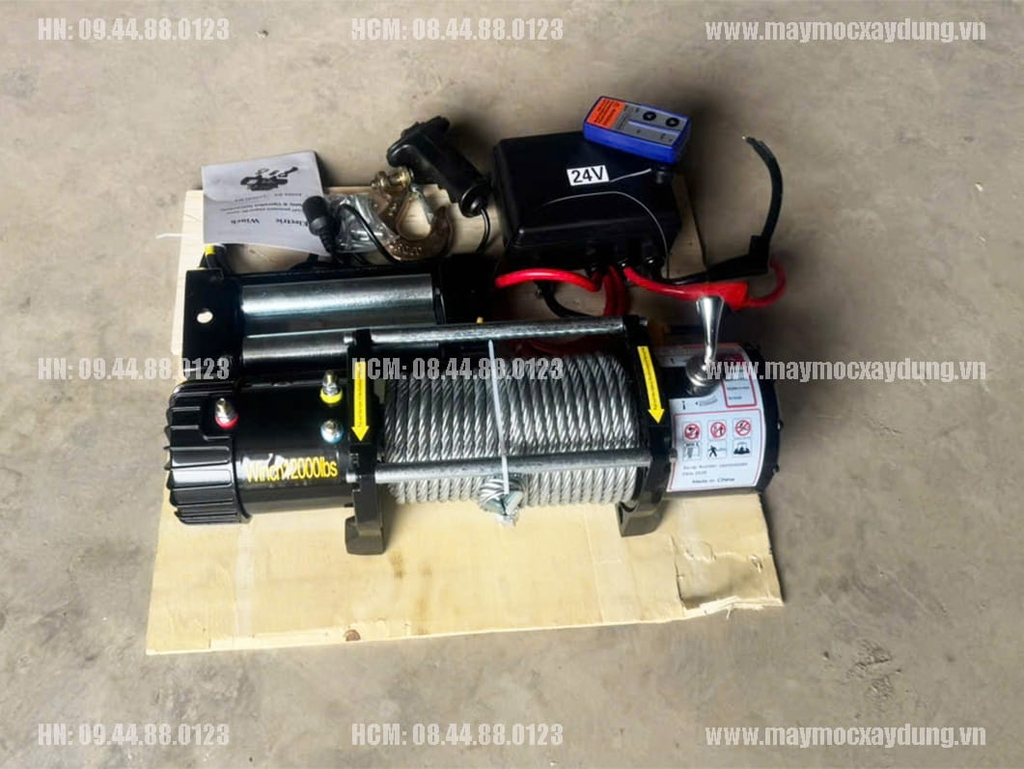 Tời điện kéo xe 12V 12000LBS