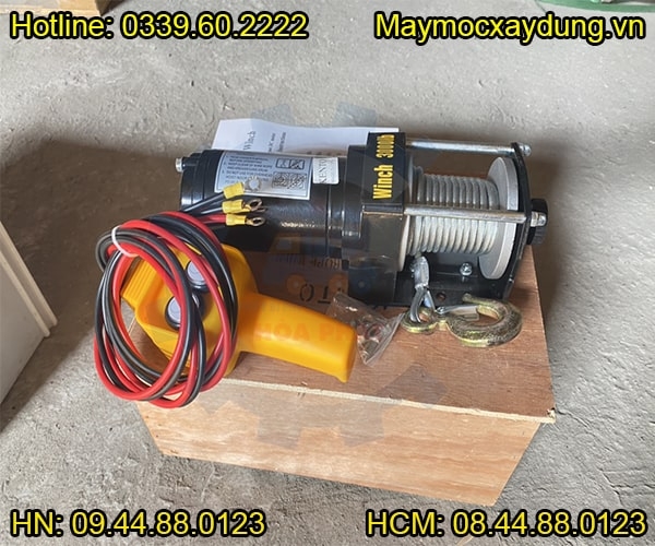 Tời điện kéo xe Bison 3000LBS 12V