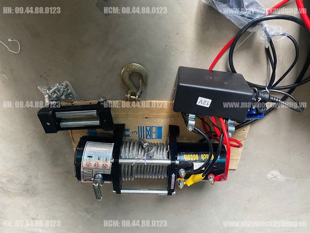Tời điện kéo xe 6000LBS 24V
