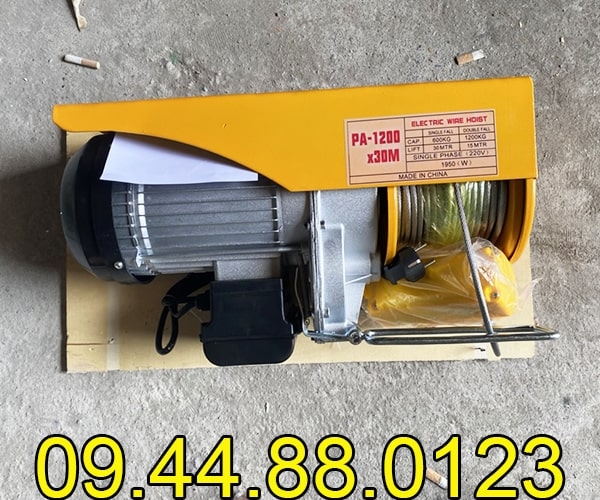 Tời điện mini Kento PA1200 12m