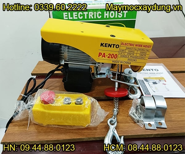 Tời điện mini Kento PA200 30m