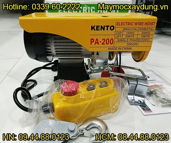 Tời điện mini Kento PA200 12m